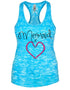 Women's Mermaid at Heart Burnout Racerback Tank - KnottyTails